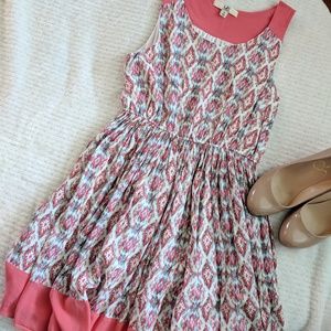 Ya Coral Aztec Tank Dress